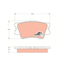 Trw Gdb3426 Arka Fren Balata Toyota Rav4 2.0l 1az-fe Aca30 Aca31 06-12 / 2.0l 1ad-ftv D4-d Ala40 12- 0446606070-0446606090-0446642060 1 Takım