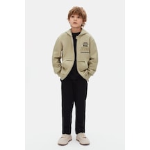 Erkek Çocuk Adventure Fermuarlı Hırka Nk-49318 Yeşil