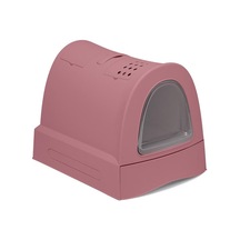 Imac Zuma Torbalı Kapalı Kedi Tuvaleti Pembe 56x40x42,5cm