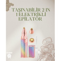 Mini Elektrikli Epilatör Cihazı Usb Şarjlı Acısız Yüz Ve Kaş Bakım Aleti