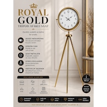 Royal Gold Tripod Ayaklı Dekoratif Saat