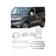 Fiat Doblo 2010-2022 6'lı Krom Set Yan Kapı/cam Çıtası/depo Kapağı/ayna Kapağı/kapı Kol/sürgü Çıta
