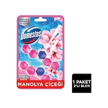 4 Adet Domestos Wc Blok Yoğun Parfümlü Manolya Çiçeği 2x50g