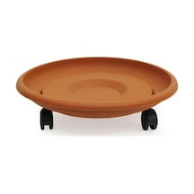 Omnipazar So-tt02 Tekerlekli Saksı Tabağı No 2 Kiremit 108