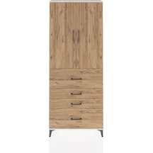 Arges Dolap 2 Raflı 4 Çekmeceli 2 Kapaklı 88x30x221 Aytaşı-çam Aytaşı