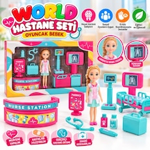Enf-39184 World Hastane Seti Oyuncak Bebek Pembe