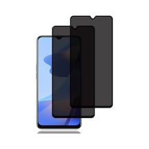 Oppo A16 Privacy Hayalet Ekran Koruyucu 2 Adet - 9h Temperli Cam, Yan Görünme Engelleyici, Tam Kaplama