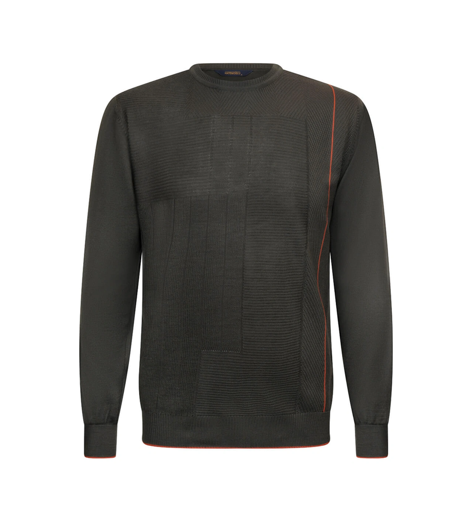 Haki Regular Fit Jakarlı Bisiklet Yaka Yünlü Triko Kazak 31106 Haki