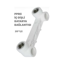 Pprc Çiftli Batarya Bağlantısı 20 1/2 Kalorifer Doğalgaz Su Tesisat Malzemesi Diğer