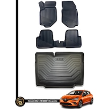 Renault Clio 5 Hb Havuzlu 3d Paspas+bagaj Havuzu İkili Set