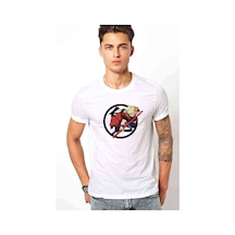 Anime Dragon Ball Camiseta Baskılı Beyaz Erkek Tshirt