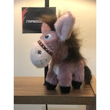 Sevimli Eşek Peluş Oyuncak Gülen Şaşkın Hediyelik Oyuncak Anahtarlık Uyku Arkadaşı 15 Cm PEMBE