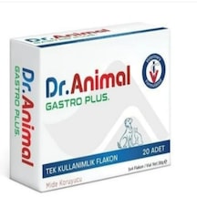 Dr. Animal Gastro Plus 20 Tablet Kedi Ve Köpekler İçin Kusma, Reflü Ve Mide Koruyucu Destek