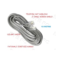 10 Metre 2 Canli Modem Duvar Arasi Kablo