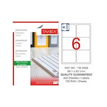 Taneks Lazer Etiket 99.1X93.1MM 600'lü Paket