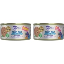 Tiftiklenmiş Ton Balıklı Ve Midyeli Konserve Kedi Maması 70 Gr 2 Paket