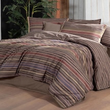 Fauna King Size Battal Boy %100 Pamuk Flanel Pazen Nevresim Takımı Kahve Kahverengi