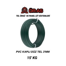 Pvc - Kaplı Düz Tel - 3 Mm Kalınlık - 15 -kg