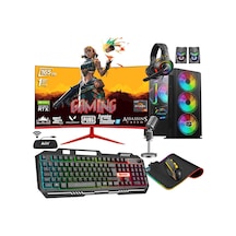 Zeiron Wizard X70 R5-5600X 32 GB 1 TB HDD + 256 GB M.2 SSD RTX3050 24" Dos Masaüstü Oyuncu Bilgisayarı