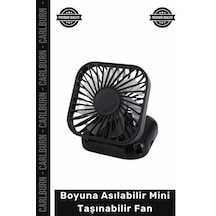 Vantilatör Fonksiyonel Serinletici Şarj Edilebilir Usb Boyuna Asılabilir Mini Taşınabilir El Fanı