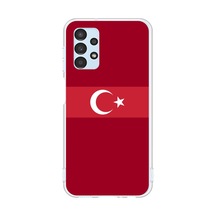 Samsung Galaxy A13 Uyumlu Türk Milli Takım Kırmızı Forma Baskılı Silikon Kılıf Renkli
