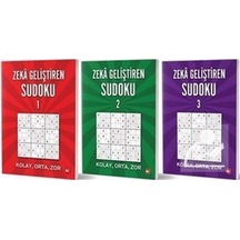 Zeka Geliştiren Sudoku Seti - 3 Kitap Takım- Beyaz Balina Yayınları
