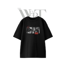 Thewert Xxxtentacion 17 Tasarım Baskılı Ünisex Siyah Oversize T-shirt
