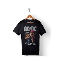 Ac Dc Band Cartoon Alternatif Doğru Akım Baskılı Tişört Unisex T-shirt 001