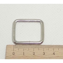 Angel Çanta Aksesuar Gümüş Renk 2X3 Cm Dikdörtgen Halka