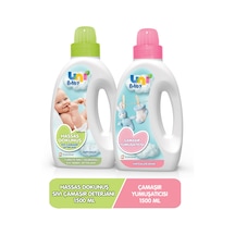 Uni baby çamaşır deterjanı sensitive 1500ml + Yumuşatıcı 1500 ml