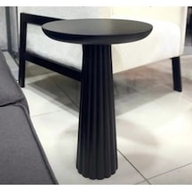 Simillo Wood Siyah Fitilli Mantar Yan Sehpa Tekli 50 Cm Siyah