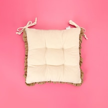 Soft Maia Sandalye Minderi - Bej - 40x40 Cm Renkli