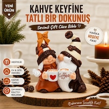 Kahve Şans Gnomeleri 10cm