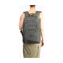 Ultra Hafif Çok Cepli Su Geçirmez Sırt Çantası Unisex Desenli Yeşil Model: 571-2f Haki