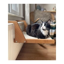 Kalorifere Asılan Kedi Yatağı - Ahşap Petek Askısı Ve Kedi Hamağı