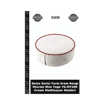Delux Serisi Form Krem Rengi Oturma Woo Yoga Yg-my200 Cream Meditasyon Minderi