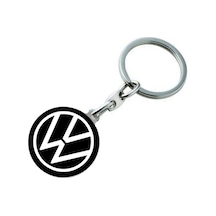 Volkswagen Logolu Metal Otomobil Anahtarlığı - Damla Baskılı