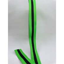 3 Cm Çizgili Şerit-5 Metre- Yeşil-siyah