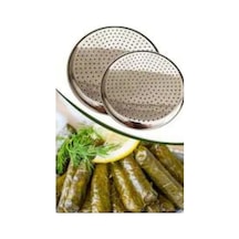 Sarma Dolma Tencere Kapağı Yapışmayı Önleyici Yaprak Sarma Pişirme Aparatı 2 Adet 22cm 24cm Paslan Diğer