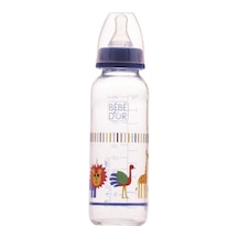 Bebedor 31302 Desenli Cam Biberon 250 ML - Mavi