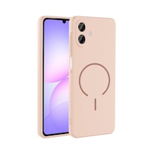 Zore Galaxy A07 Kılıf M-safe Şarj Özellikli Nvth Meta Kapak - Rose Pembe