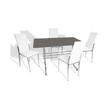 Japon - Gözde Masa Takımı - 70x120 Werzalit, Wermodin Ve Allzalit Tabla - Twister- Beyaz Çok Renkli Japon - Gözde Masa Takımı - 70x120 Werzalit, Wermodin Ve Allzalit Tabla - Twister- Beyaz Çok Renkli