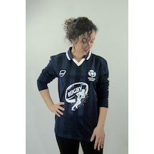 Urbantrendstore Rugby Tasarımlı Günlük Rahat Kullanım Casual Tişört Lacivert Uzun Kol