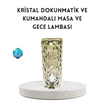 Hubrendy Tekno Kristal Rgb Led Masa Lambası Renkli Kumandalı Işık, Dekoratif Ve Enerji Tasarruflu Diğer