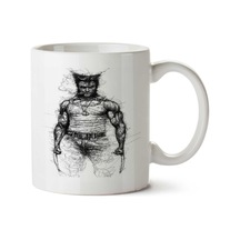 Wolverine Karakter İki Tarafı Baskılı Kupa Bardak Çok Renkli