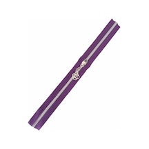 Angel Çanta Aksesuar Başlıklı Fermuar 40 Cm Gümüş Metal Mor