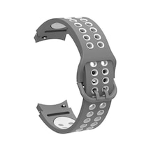 Galaxy Watch 4 44mm Krd-02 Uyumlu Zore Kordon-gri-beyaz