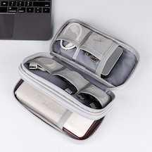 Lacivert 1 Adet Seyahat Taşınabilir Dijital Ürün Saklama Çantası Usb Veri Kablosu Düzenleyici Kulaklık Kablosu Çantası Şarj Hazine Kutusu Çantası