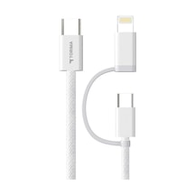 Torima U16 2 İn 1 Type-C To Type-C And Ligthning 100 CM 65 W Hızlı Şarj Ve Data Kablosu Torima U16 2 İn 1 Type-C To Type-C And Ligthning 100 CM 65 W Hızlı Şarj Ve Data Kablosu