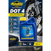 Putoline Dot 4 Motosiklet Fren Hidroliği 500 Ml Yüksek Performanslı Brake Fluid